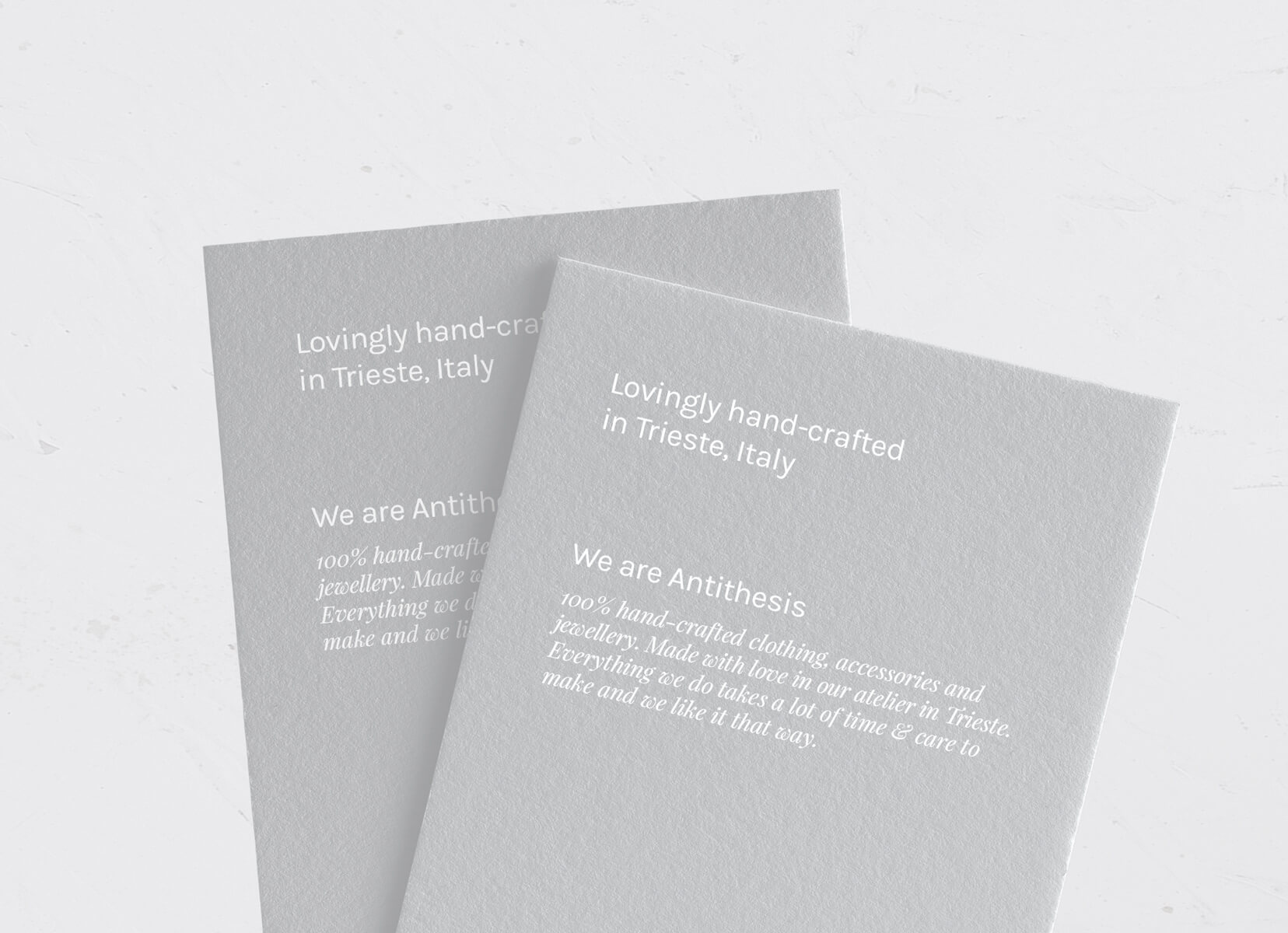 Antithesis process messaging cards