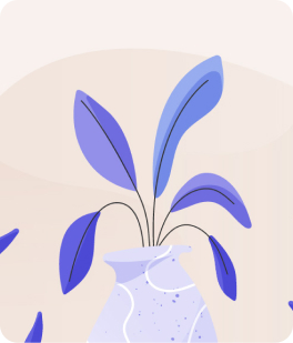 A Calm Business illustration showing a plant shedding its leaves
