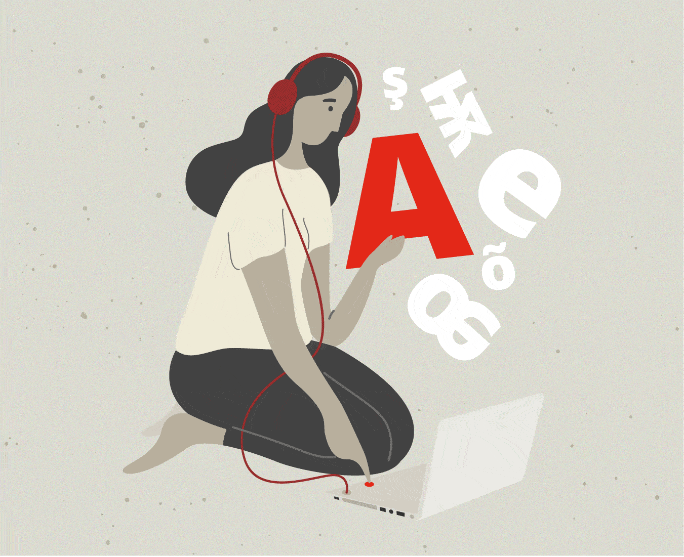 Animated GIF showing three illustration examples